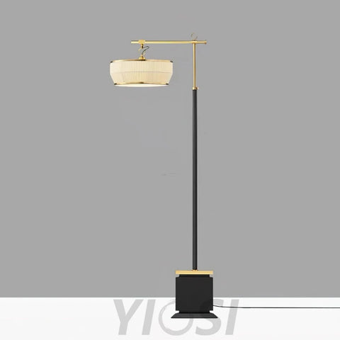 Hejun Fabric Floor Lamp W 24.4″ - Drapery-1-Yiosilamp