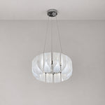 Helena Modern Chrome Glass Pendant Light – lights off