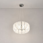 Helena Modern Chrome Glass Pendant Light – lights on