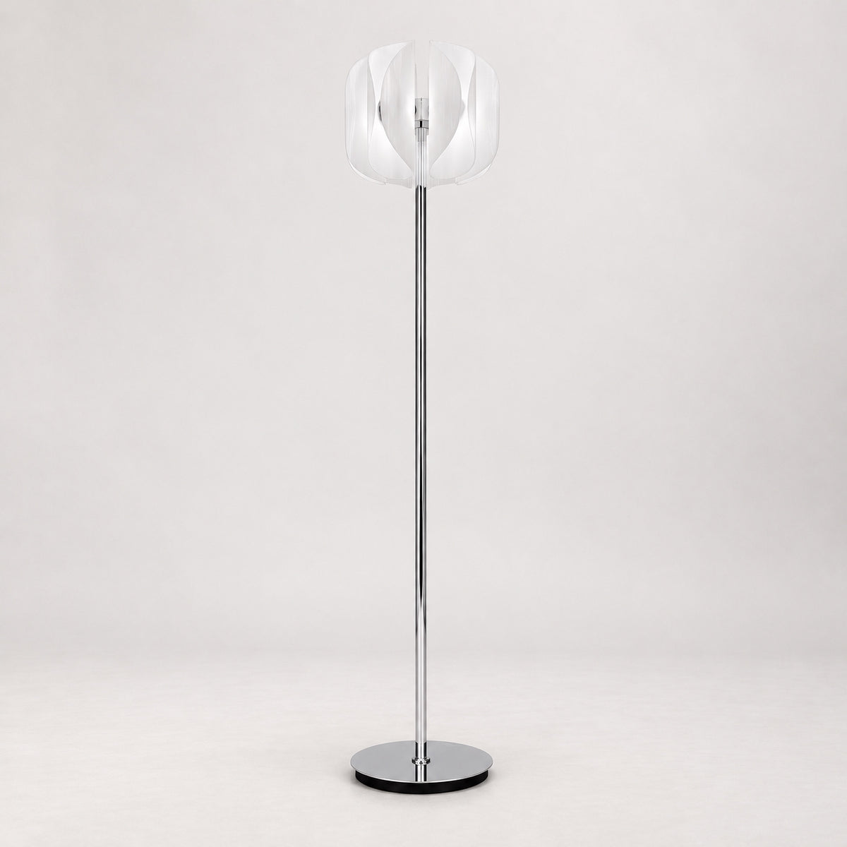 Helena Modern Glass Floor Lamp – lights off