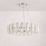 Helena Modern Glass Round Chandelier – lights off