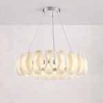 Helena Modern Glass Round Chandelier – lights on