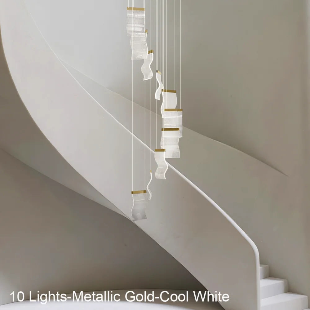 Helia Luxury Modern Staircase Chandelier - Helia-1-Yiosilamp