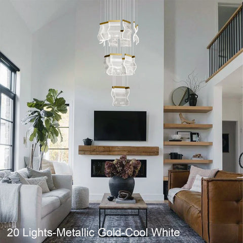 Helia Luxury Modern Staircase Chandelier - Helia-1-Yiosilamp