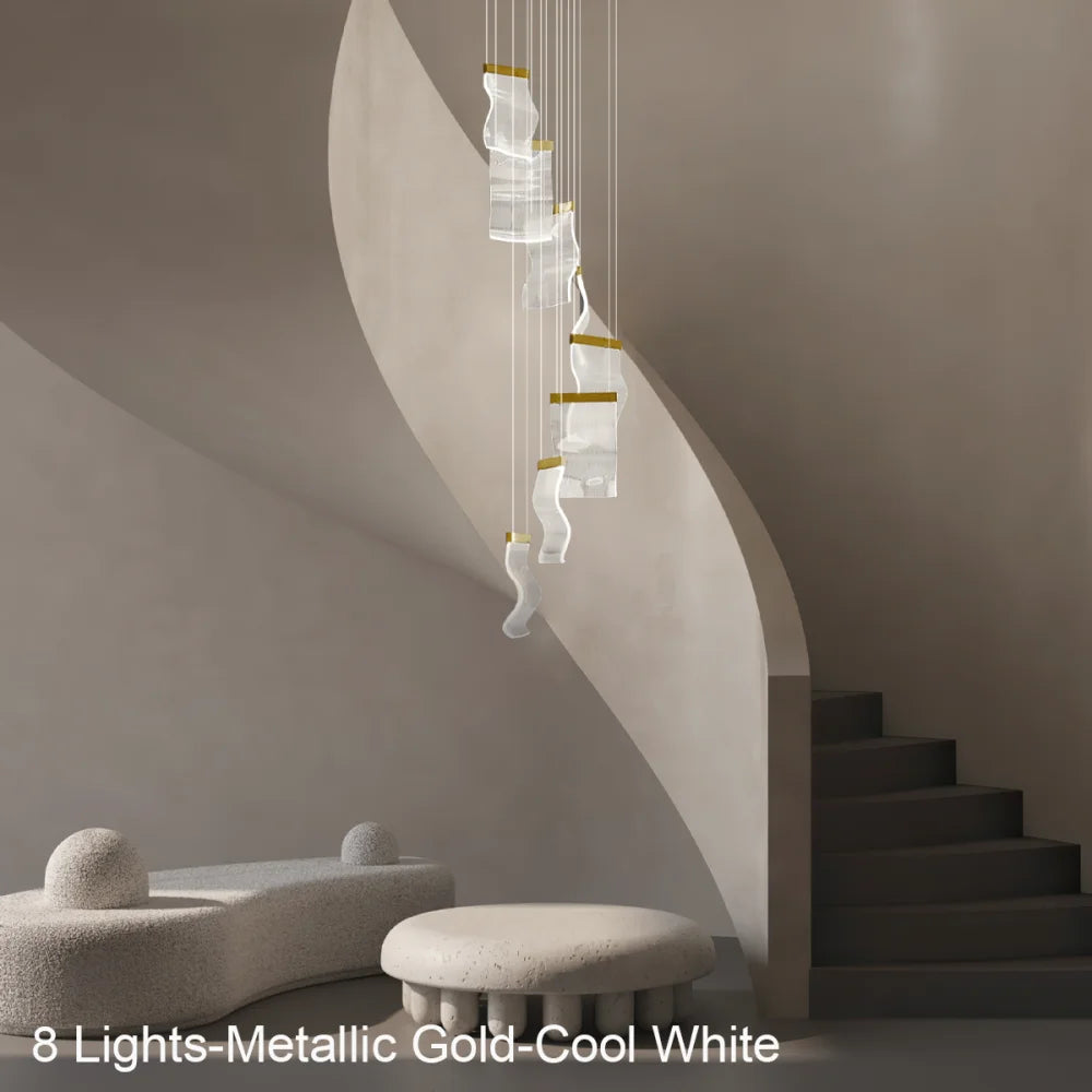 Helia Luxury Modern Staircase Chandelier - Helia-1-Yiosilamp