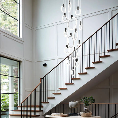 Helia Modern Staircase Hanging Chandelier - Helia-1-Yiosilamp
