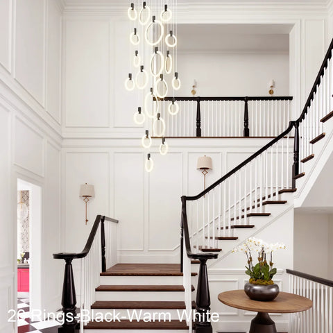 Helia Modern Staircase Hanging Chandelier - Helia-1-Yiosilamp