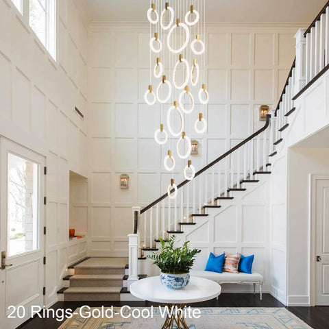 Helia Modern Staircase Hanging Chandelier - Helia-1-Yiosilamp