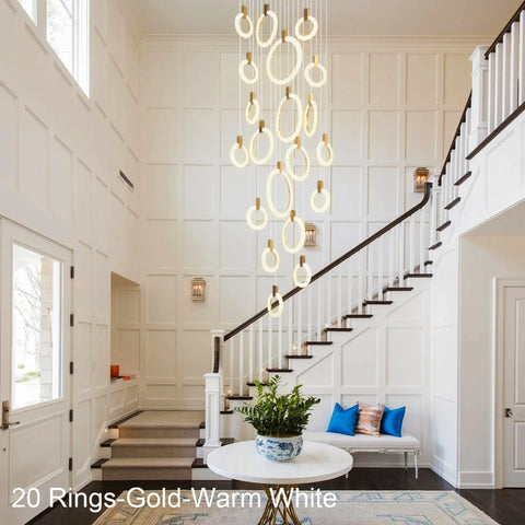 Helia Modern Staircase Hanging Chandelier - Helia-1-Yiosilamp