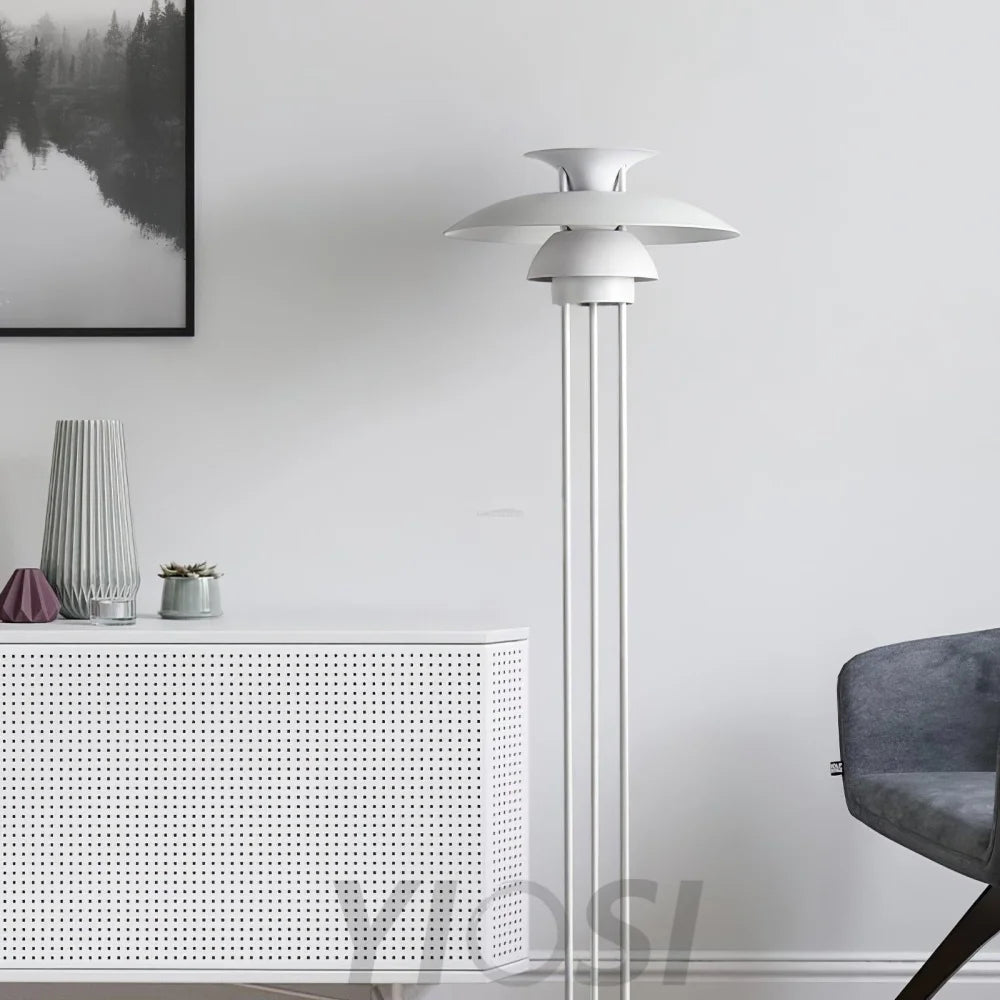 Henningsen Floor Lamp  ∅ 18.1″ - Geometry-1-Yiosilamp