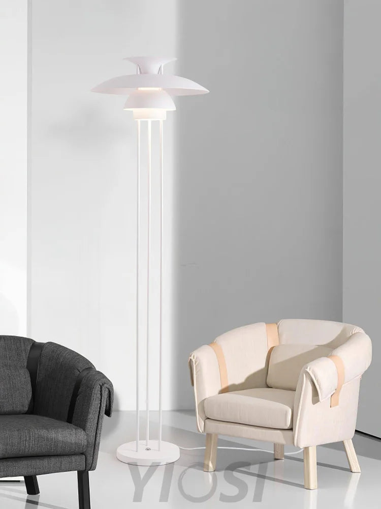 Henningsen Floor Lamp  ∅ 18.1″ - Geometry-1-Yiosilamp