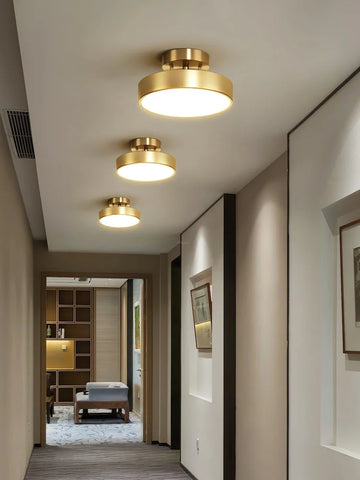 Hero Rotating Ceiling Llight - Brass, Semi Flush Mounts-1-Yiosilamp