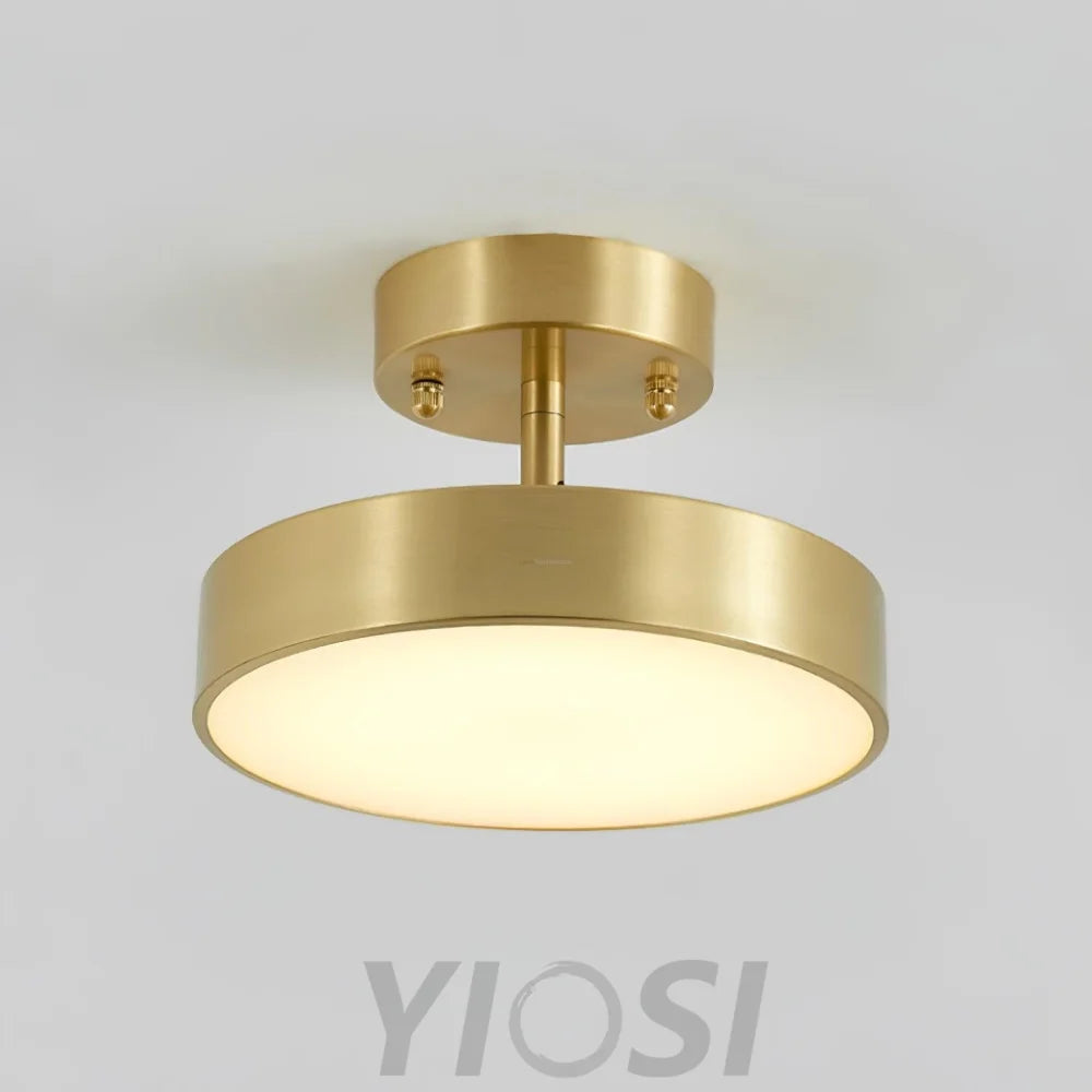 Hero Rotating Ceiling Llight - Brass, Semi Flush Mounts-1-Yiosilamp