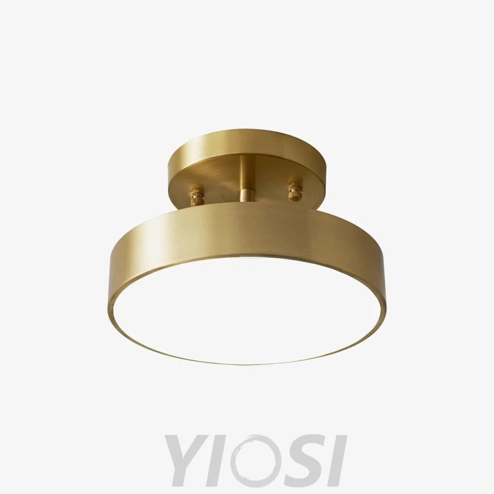 Hero Rotating Ceiling Llight - Brass, Semi Flush Mounts-1-Yiosilamp