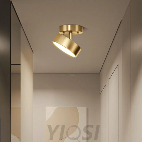 Hero Rotating Ceiling Llight - Brass, Semi Flush Mounts-1-Yiosilamp