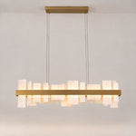 Hollis Modern Alabaster Linear Pendant Light – lights on