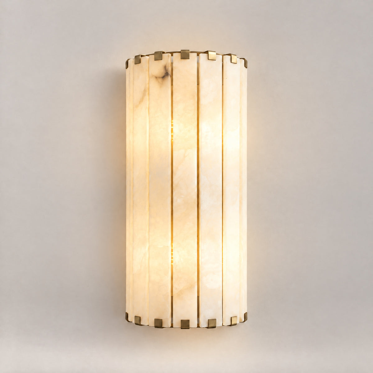 Hollis Modern Alabaster Long Wall Sconce