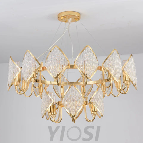 Holly Chandelier with 4/12/24 heads - Yiosilamp