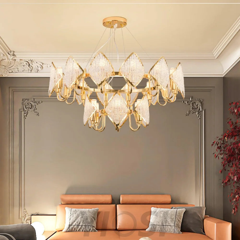 Holly Chandelier with 4/12/24 heads - Yiosilamp