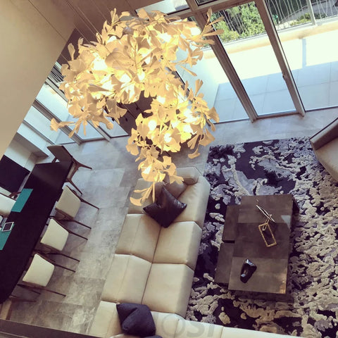Hot Sale Gingko Linear Chandelier Branch