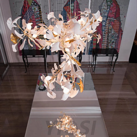 Hot Sale Gingko Linear Chandelier Branch