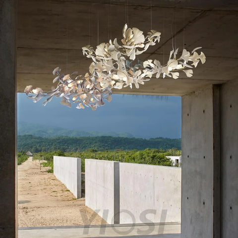 Hot Sale Gingko Linear Chandelier Branch