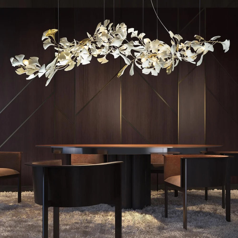 Hot Sale Gingko Linear Chandelier Branch