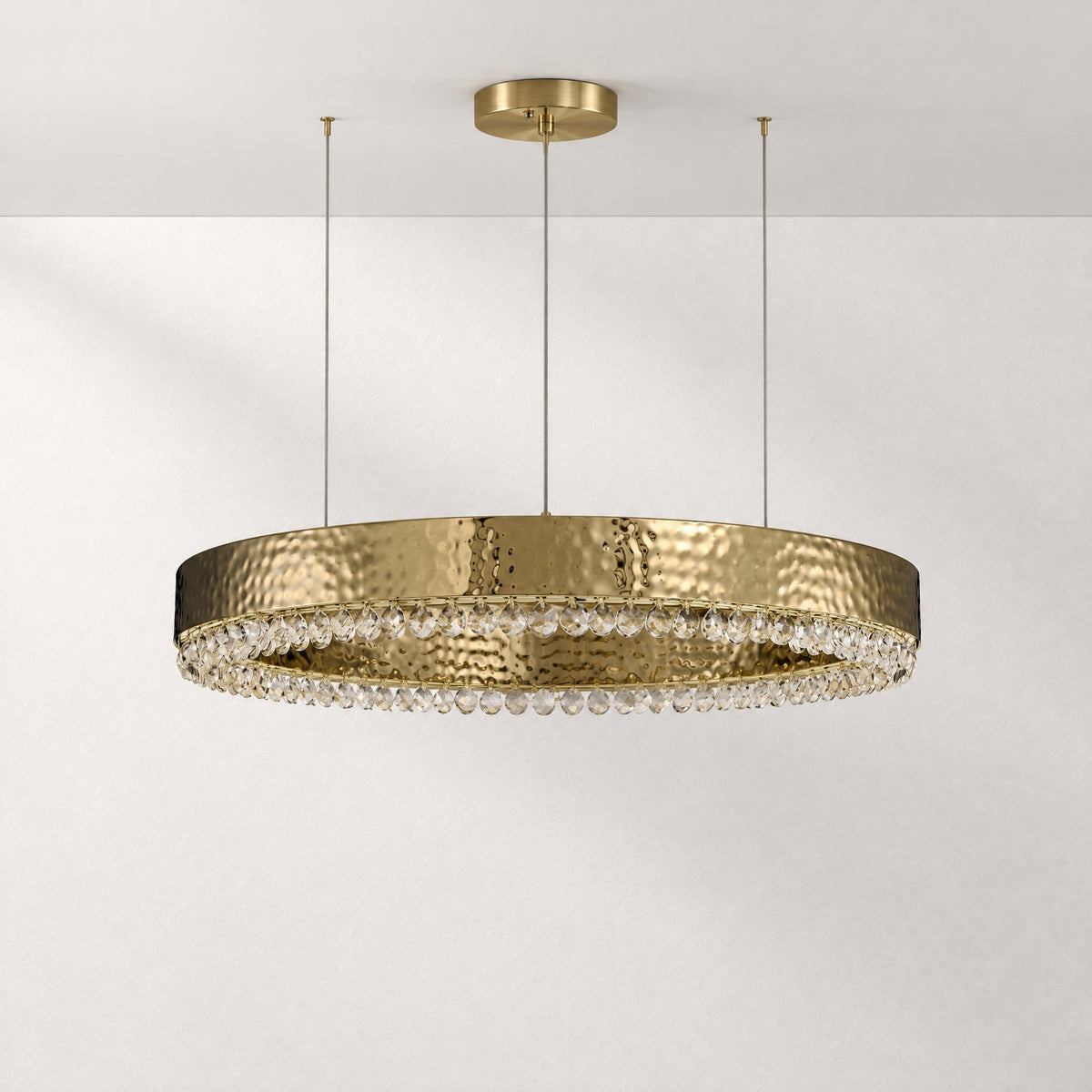 Hudson Crystal Modern Pendant Light – lights off