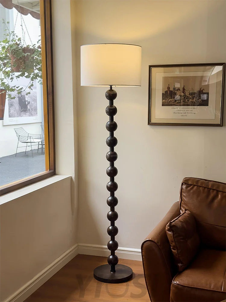 Hugo Barbell Floor Lamp  ∅ 15.7″ - Yiosilamp