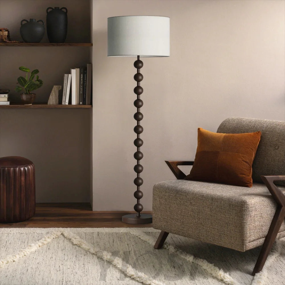 Hugo Barbell Floor Lamp  ∅ 15.7″ - Yiosilamp