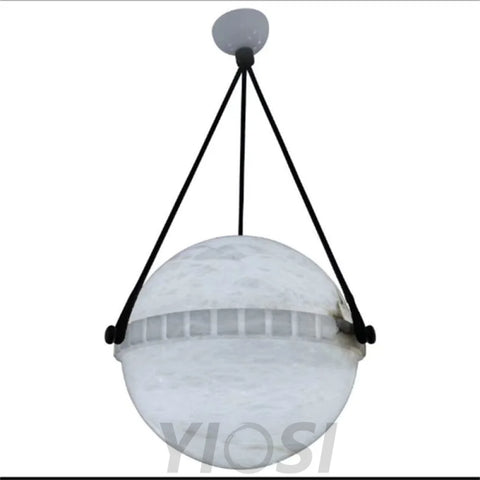 Hulda Modern Swedish Alabster Globe Pendant Light