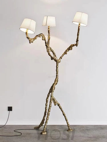 Ines Floor Lamp ∅ 31.5″ - Drapery-1-Yiosilamp