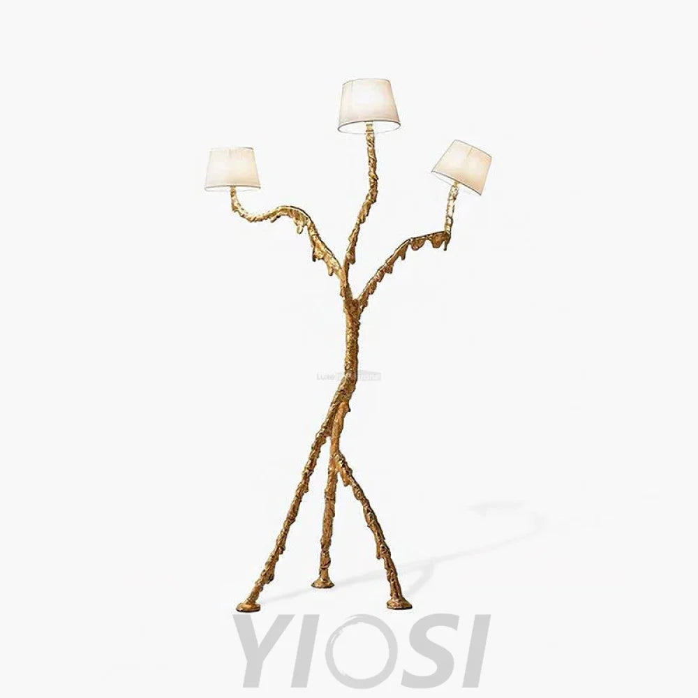 Ines Floor Lamp ∅ 31.5″ - Drapery-1-Yiosilamp