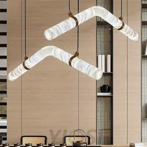 Infinity Alabaster Chandelier - Alabaster, Alabaster Chandelier-1-Yiosilamp