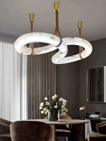 Infinity Alabaster Chandelier - Alabaster, Alabaster Chandelier-1-Yiosilamp