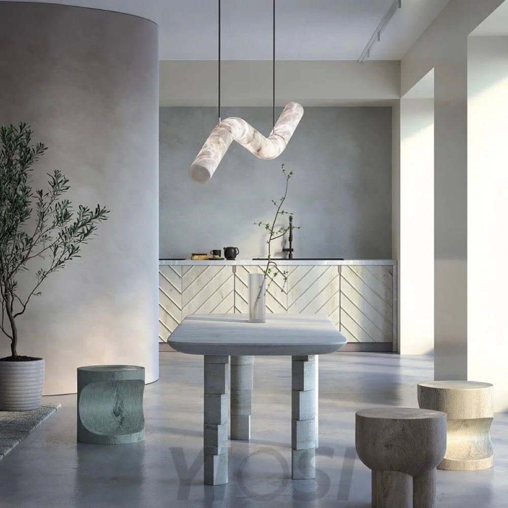 Infinity Alabaster Chandelier - Alabaster, Alabaster Chandelier-1-Yiosilamp