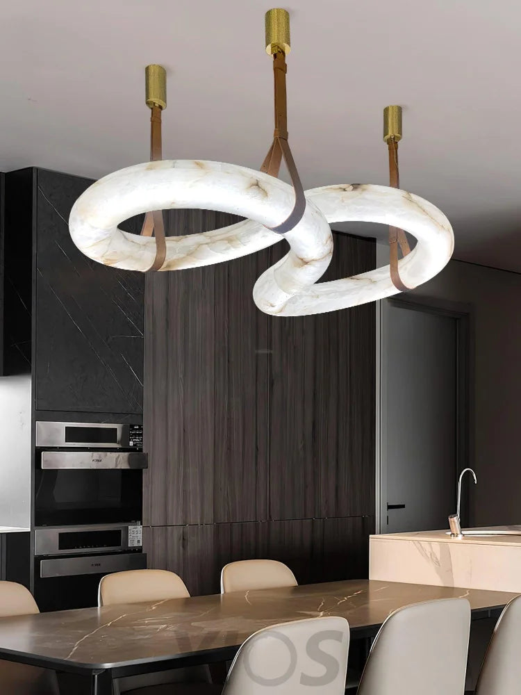 Infinity Alabaster Chandelier - Alabaster, Alabaster Chandelier-1-Yiosilamp