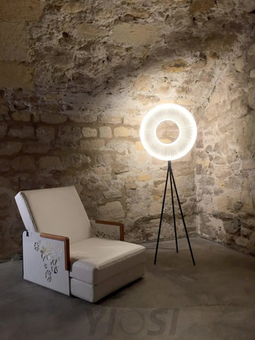 Iris Floor Lamp ∅ 23.6″ - Yiosilamp