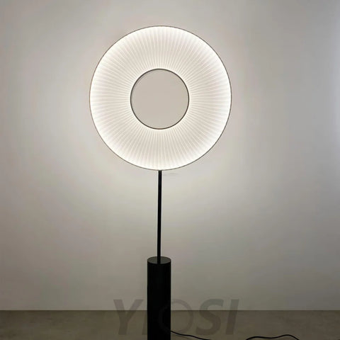 Iris Totem Floor Lamp with Different Plug - Fabric-1-Yiosilamp