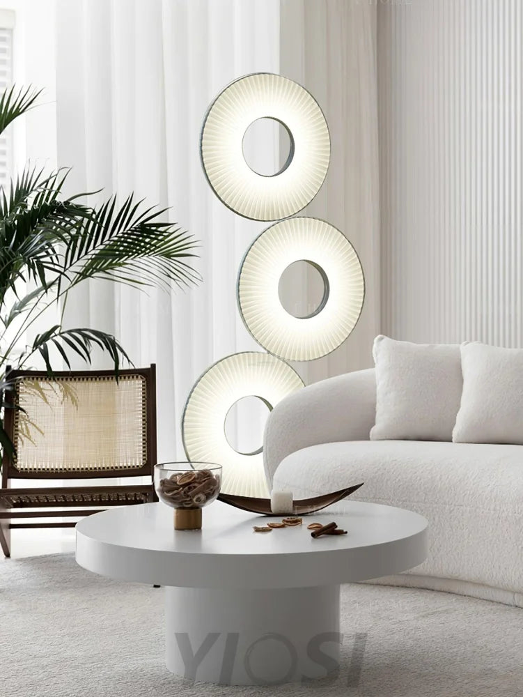 Iris Totem Floor Lamp with Different Plug - Fabric-1-Yiosilamp