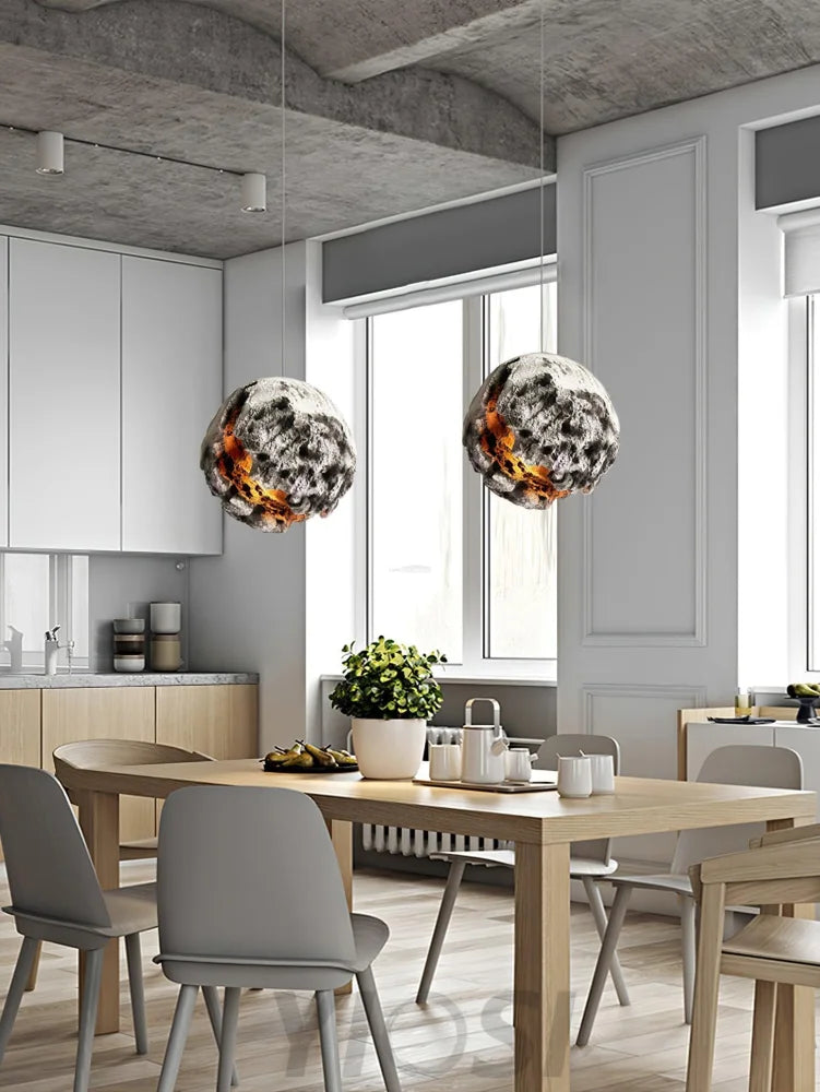 Irregular Planet Pendant ∅ 11.8″ - Foam-1-Yiosilamp