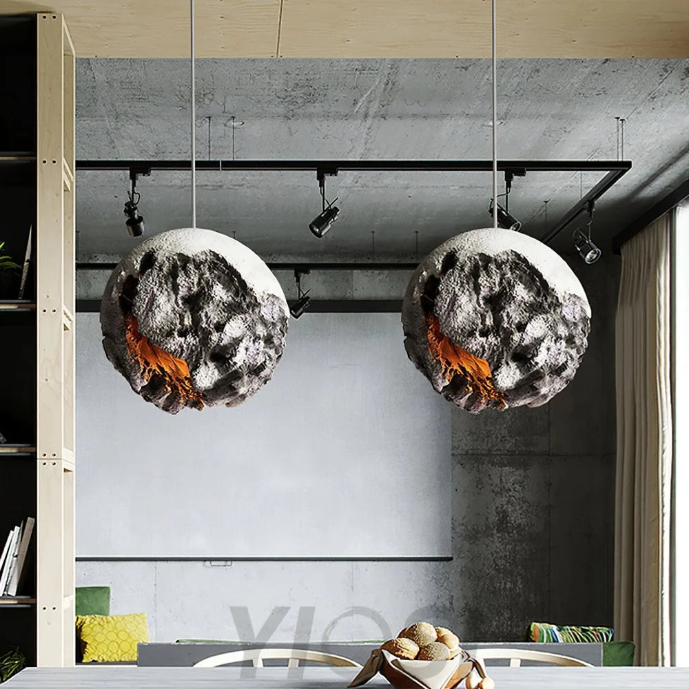Irregular Planet Pendant ∅ 11.8″ - Foam-1-Yiosilamp