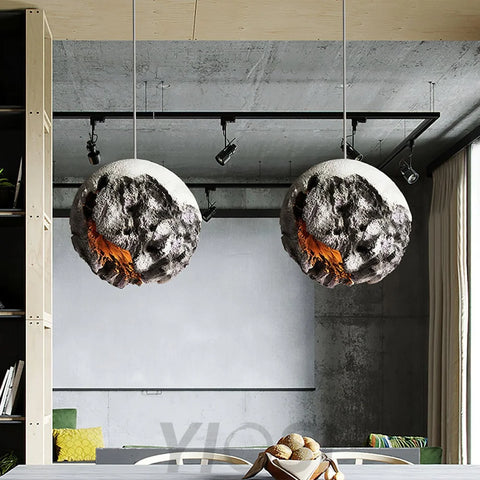 Irregular Planet Pendant ∅ 11.8″ - Foam-1-Yiosilamp