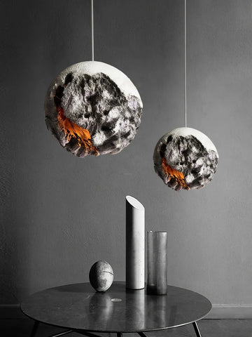 Irregular Planet Pendant ∅ 11.8″ - Foam-1-Yiosilamp