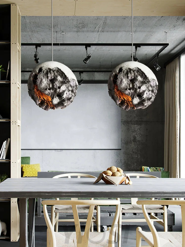 Irregular Planet Pendant ∅ 11.8″ - Foam-1-Yiosilamp