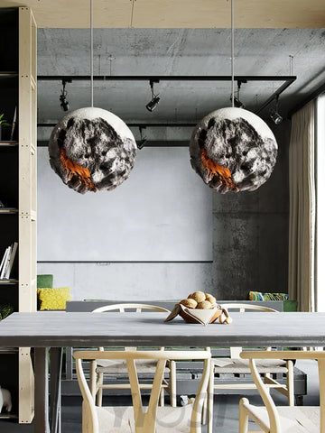 Irregular Planet Pendant ∅ 11.8″ - Foam-1-Yiosilamp
