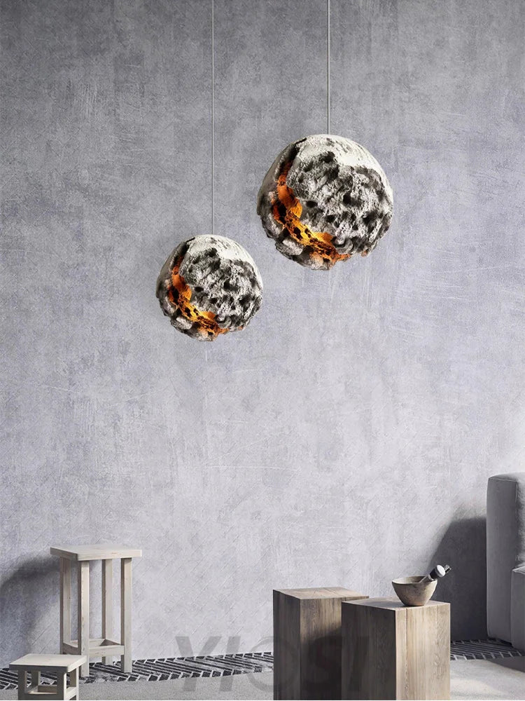Irregular Planet Pendant ∅ 11.8″ - Foam-1-Yiosilamp