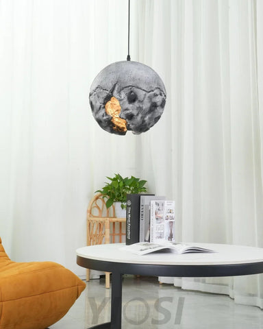 Irregular Planet Pendant ∅ 11.8″ - Foam-1-Yiosilamp