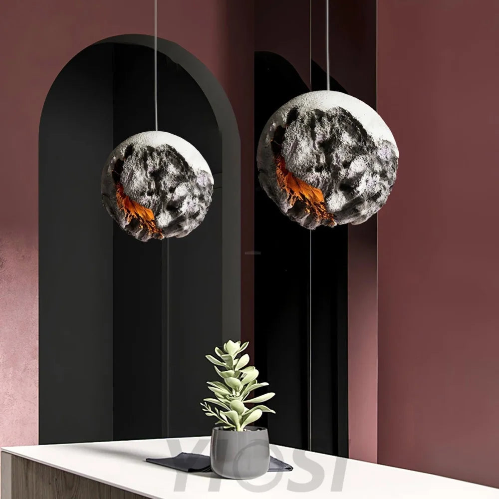 Irregular Planet Pendant ∅ 11.8″ - Foam-1-Yiosilamp