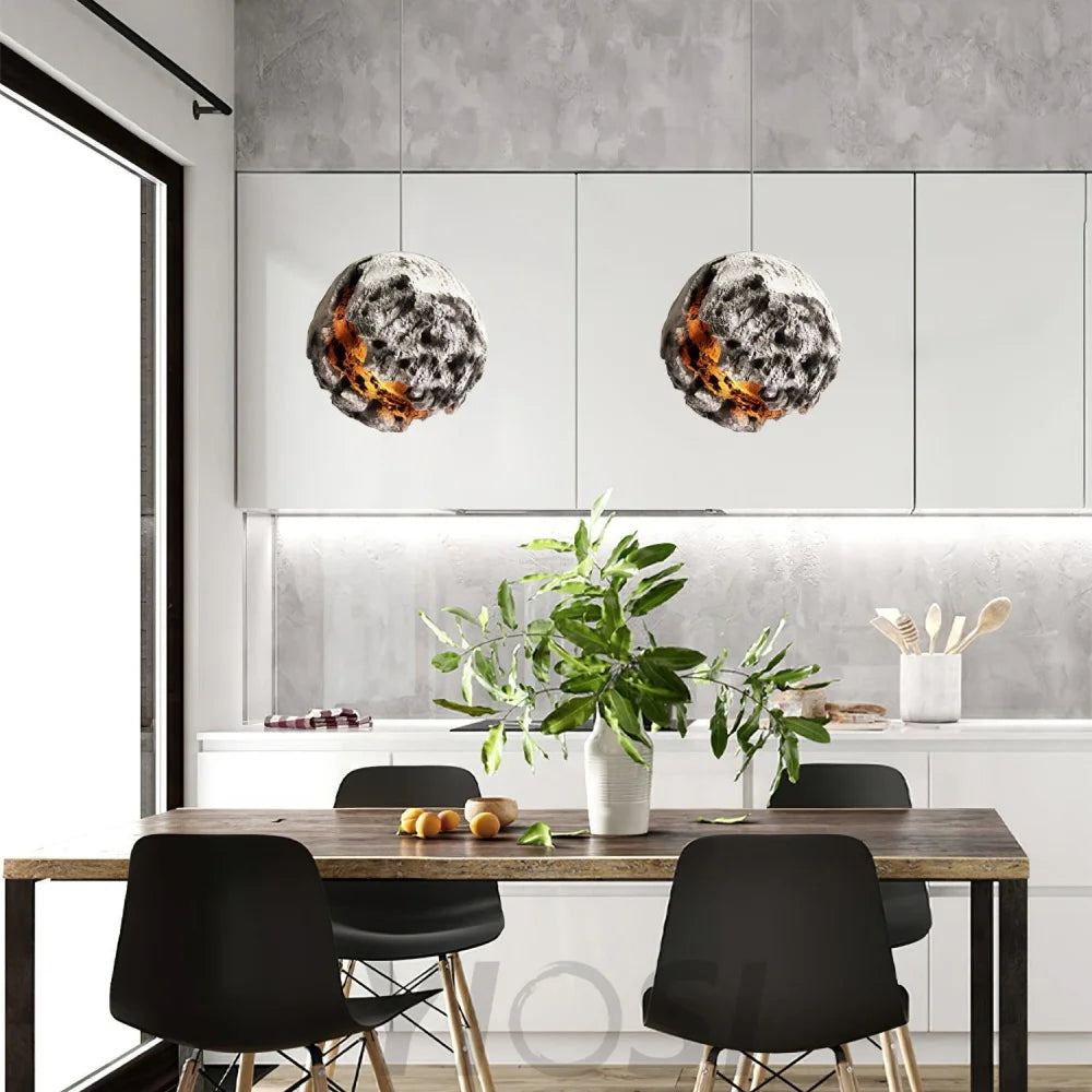 Irregular Planet Pendant ∅ 11.8″ - Foam-1-Yiosilamp